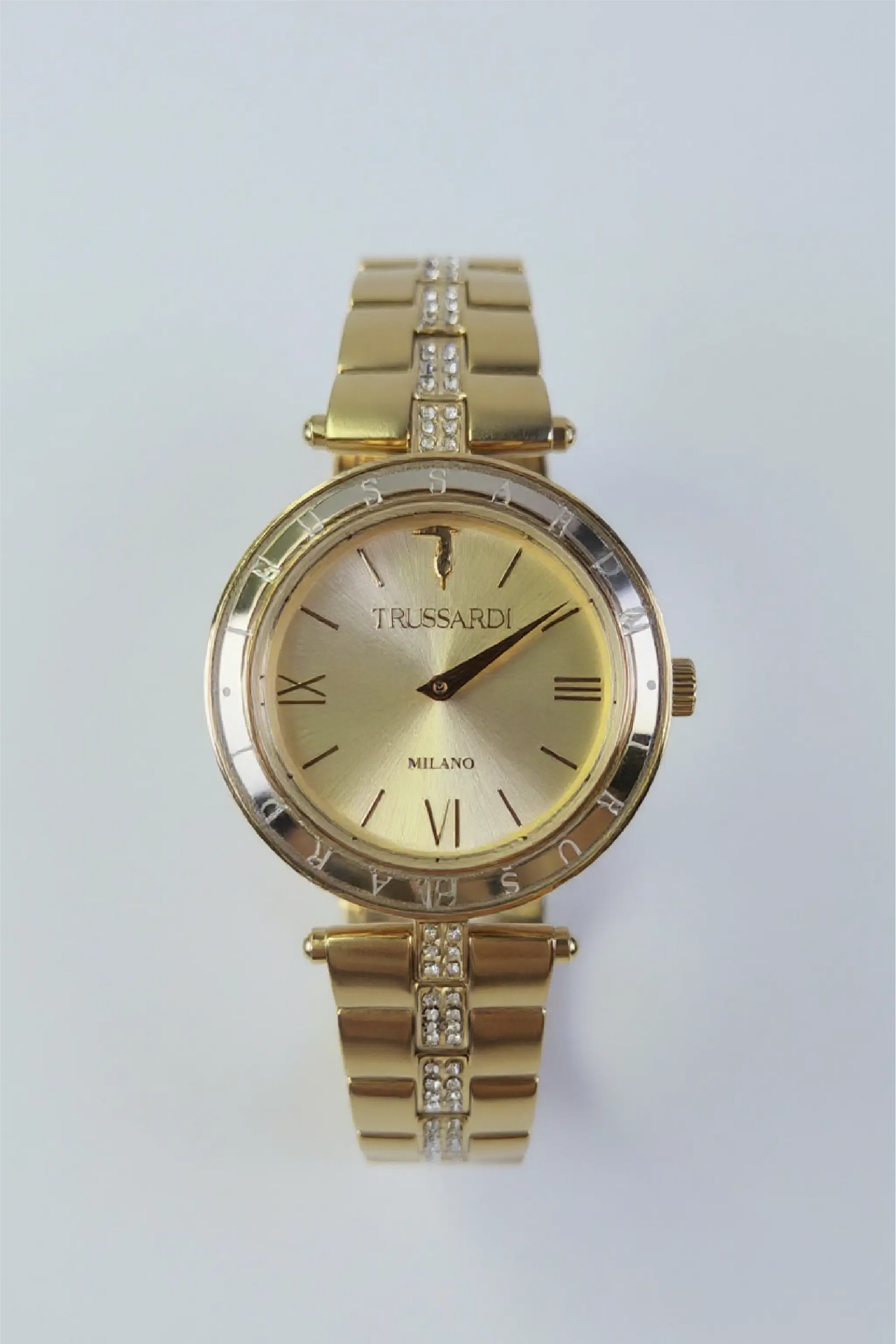 Trussardi T‑Shiny Gold Stainless Steel Bracelet Trussardi