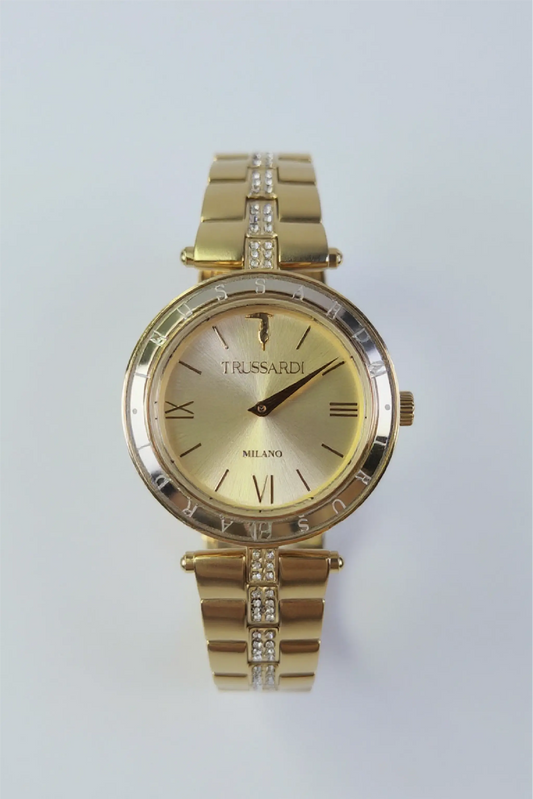 Trussardi T‑Shiny Gold Stainless Steel Bracelet Trussardi